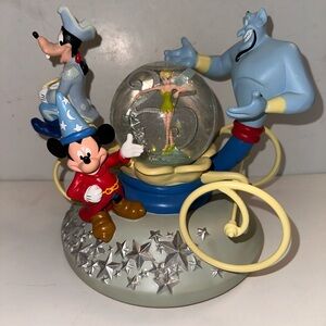 DISNEY 25TH ANNIVERSARY RARE “IT’S A SMALL WORLD" MUSICAL SNOW GLOBE MICKEY